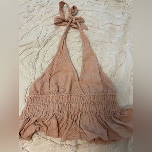 Boutique pink halter top
